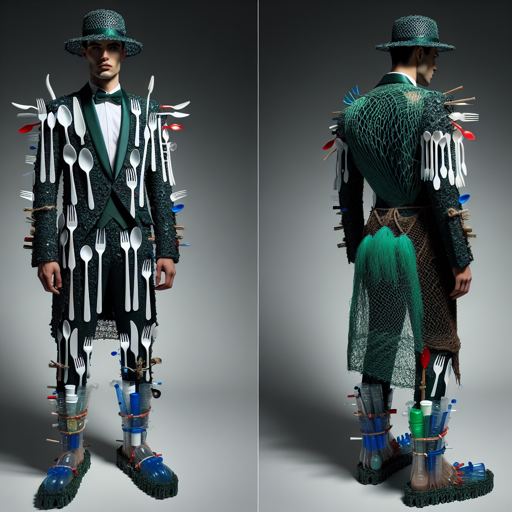 Innovative Recycled Men's Costume