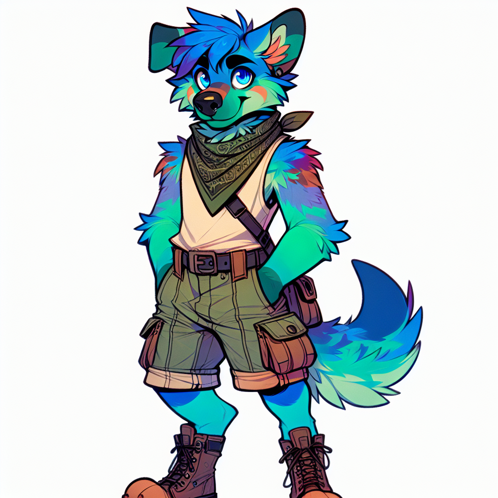 Male Dog Fursona Character Design