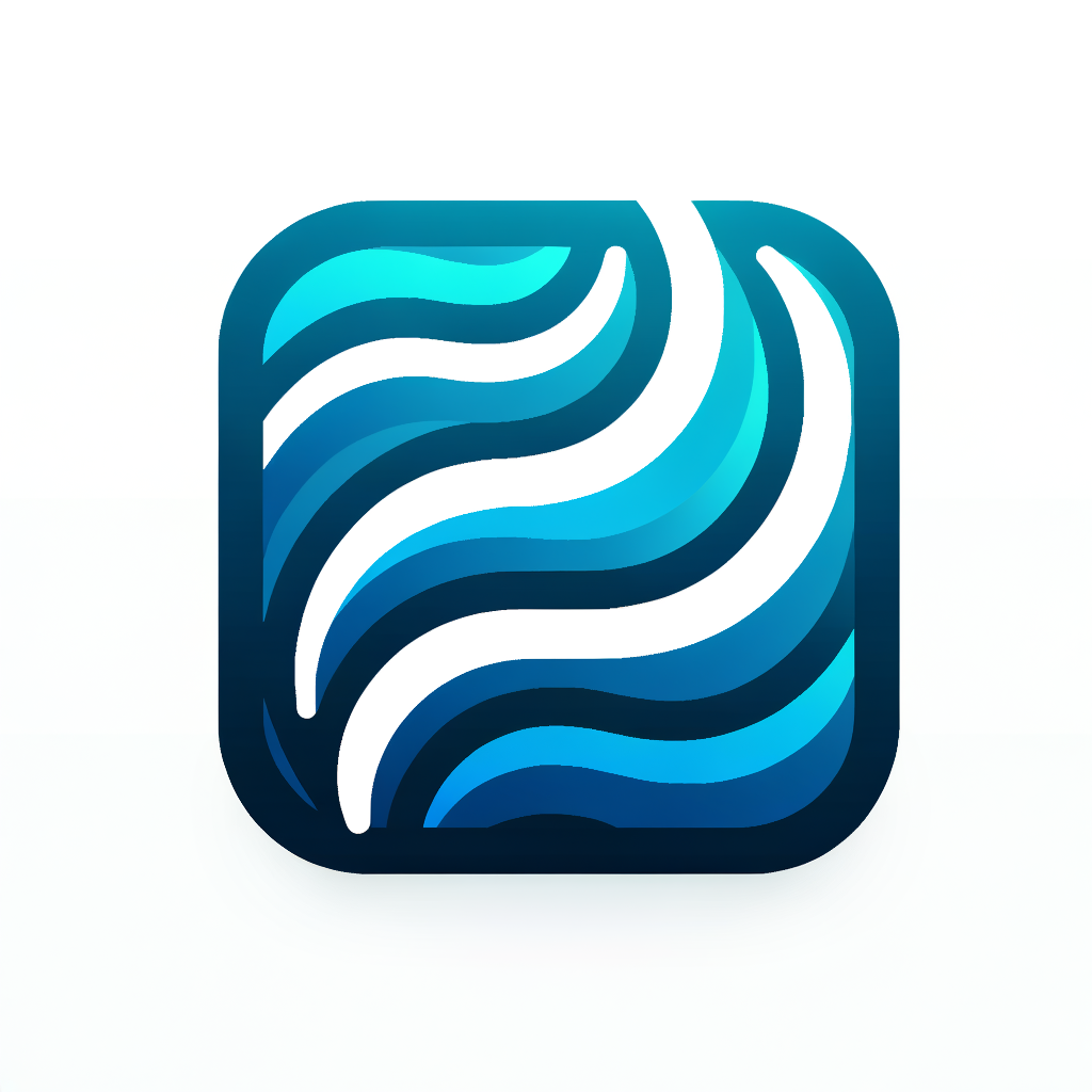 Microsoft Edge Icon - Abstract Wave Design