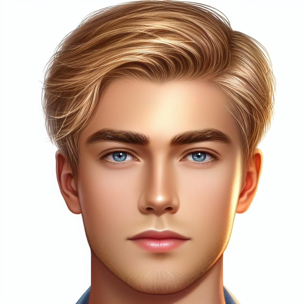 Polished Blonde Male Portrait